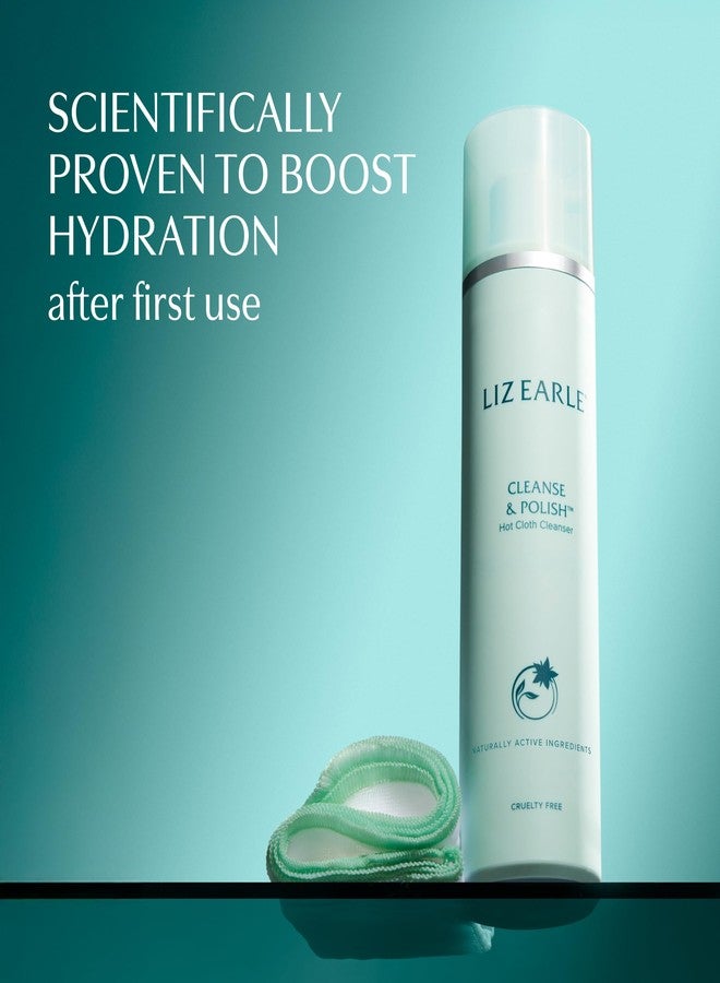 Liz Earle Cleanse & Polish Hot Cloth Face Wash - Gentle Facial Cleanser & Exfoliating Cotton Cloth - Boosts Hydration and Reveals Instant Radiance (100ml) - Image 4